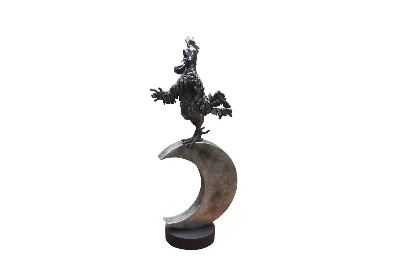 새벽닭 · 철 · 220x260x670mm · 김성석 · Kim Seongseok · (이미지 출처 = 하랑갤러리) · (Source = Harang Gallery)