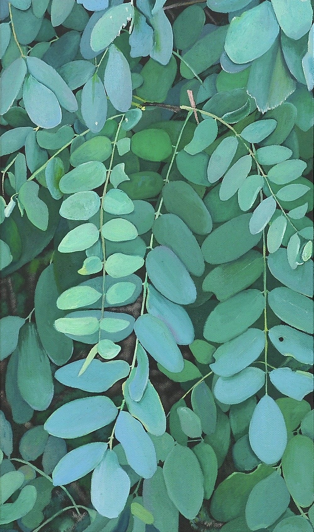 아카시아10 · oil on canvas · 40.9 x 24.2 cm · 2020 · oil on canvas · 김재현 · Kim Jaehyun · (제공 = 갤러리 그라프) · (Source = Gallery Grappe)