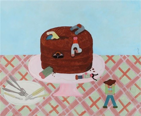 좋아하는 방법 · 캔버스 위에 아크릴 물감 · 2022 · Lucy · Lucy · (이미지 제공 = 이상원미술관) · (Source = Lee Sangwon museum)