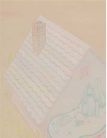 하얗게 덮이는 순간 · 캔버스위에 유화물감 · 2022 · oil on canvas · 신리라 · Shin Rira · (이미지 제공 = 이상원미술관) · (Source = Lee Sangwon museum)
