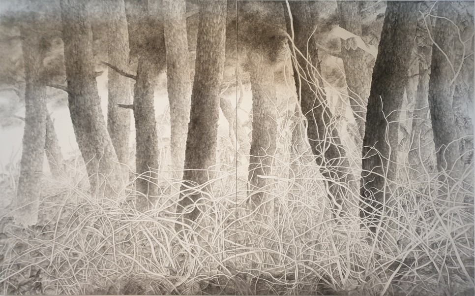 결(訣) · 화선지에 수묵 · 162.2x260.6cm · 2018 · 남아영 · Nam Ayeong · (이미지출처 = 페페로미) · (Source = peperomi)