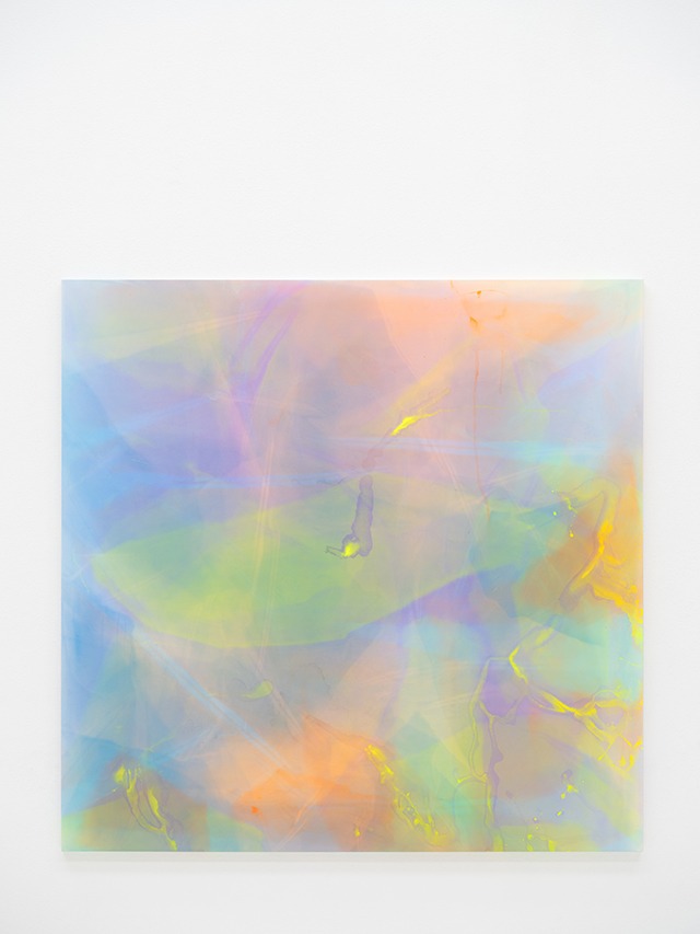 무지개저편어딘가에-22-1 · water acrylic on canvas · 129.5x132cm · 2022 · 김택상 · Kim Taeksang · (이미지 출처 = 대구미술관) · (Source = Daegu Art Museum)