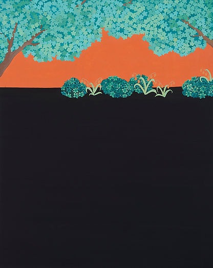 너머에 · 장지에 채색 · 91x72.9cm · 2023 · 이해나 · Lee Haena · (이미지 출처 = 갤러리 H.아트브릿지) · (Source = Gallery H.artbridge)