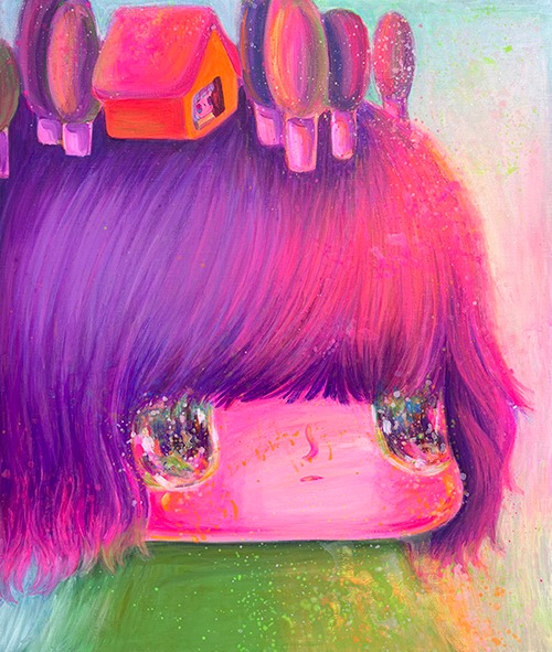 My own space · Acrylic on canvas · 72.7 x 60.6 cm · 2022 · My own space · Acrylic on canvas · 로리히 · Rori Hee · (출처=Gallery Nowhy)