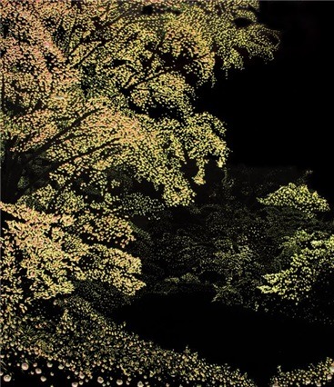 The Secret Garden Ⅰ · 캔버스위에 아크릴물감 · 2018 · The Secret Garden Ⅰ · acrylic on canvas · 김경옥 · Kim Kyungok · (이미지 제공 = 이상원미술관) · (Source = Lee Sangwon museum)