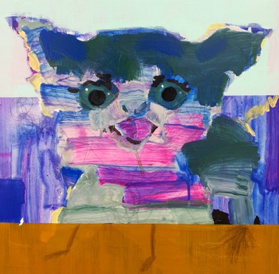 아기고양이 · 캔버스에 아크릴 · 45.5×45.5cm · 2023 · 손위혁 · Son Wihyeok · (이미지 출처 = 중랑아트센터) · (Source = JUNGNANG ART CENTER)
