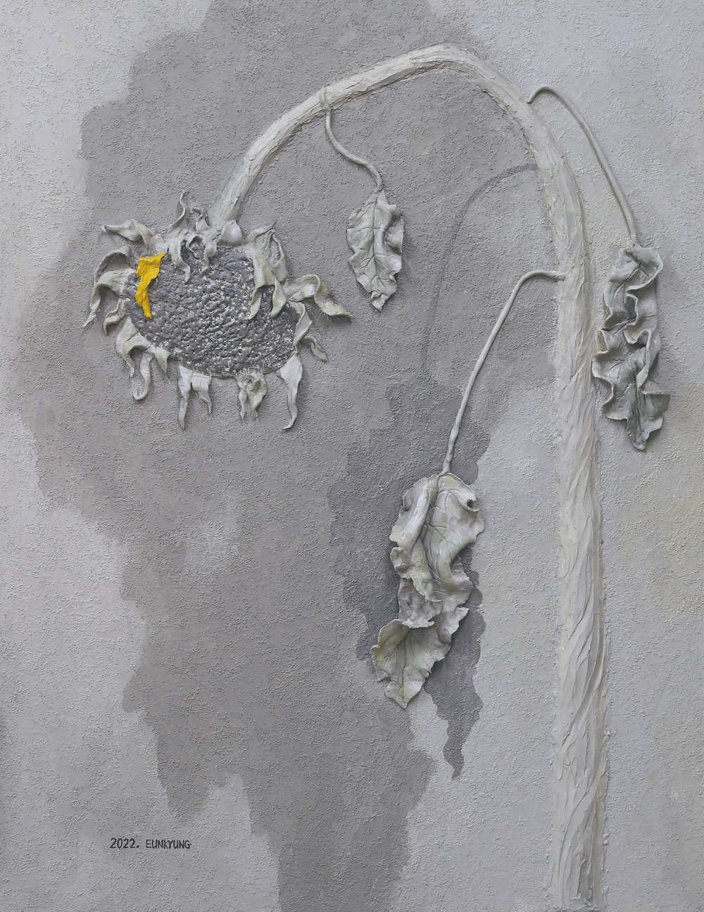 시간의 추억 · Handy coat. Acrylic · 91x117xm · 나은경 · Na Eunkyung · (이미지 출처 = 신불당아트센터) · (Source = Sinbuldang Art Center)