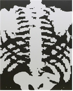 Juventus Gigi Buffon GK Jersey 2001 - 2002 · Spray on canvas · 162.2x130.3cm · 2023 · Juventus Gigi Buffon GK Jersey 2001 - 2002 · Spray on canvas · 문우림 · Moon Woorim · ©Doubleheight gallery and the Artist. All rights reserved · ©Doubleheight gallery and the Artist. All rights reserved
