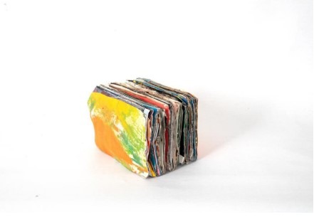 NO.1820(Weighty painting) · mixed media · 22.5x15x17.5cm · 2021 · NO.1820(Weighty painting) · mixed media · 강원제 · Kang Wonje · (이미지 제공 = JJ 중정갤러리) · (Source = Joongjung Gallery)