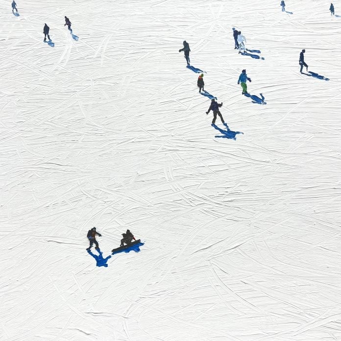 Ski Resort · Oil on canvas · 50ⅹ50cm · 2023 · Ski Resort · Oil on canvas · 이상원 · Lee Sangwon · (이미지 제공 = 비트리 갤러리) · (Source = b-tree gallery)