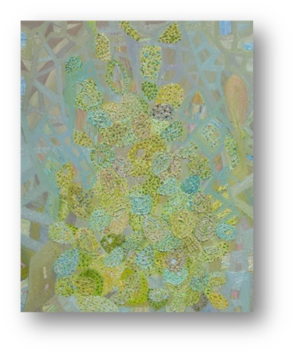 선인장공간 · oil on canvas · 80x100cm · 2021 · The chamber of cactus · oil on canvas · 박진희 · Zinhee Park · (이미지 제공 = 공근혜 갤러리) · (Source = konggallery)