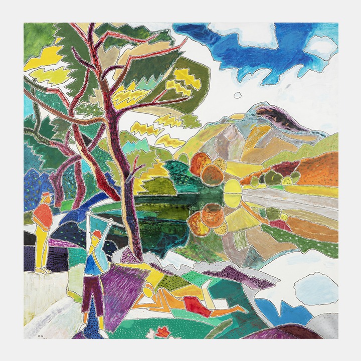 Mountain Climbing · Oil on canvas · 115 x 115 cm · 1994 · Mountain Climbing · Oil on canvas · 오천룡 · Oh Chunryong · (이미지 출처 = 가나아트) · (Source = Gana Art)