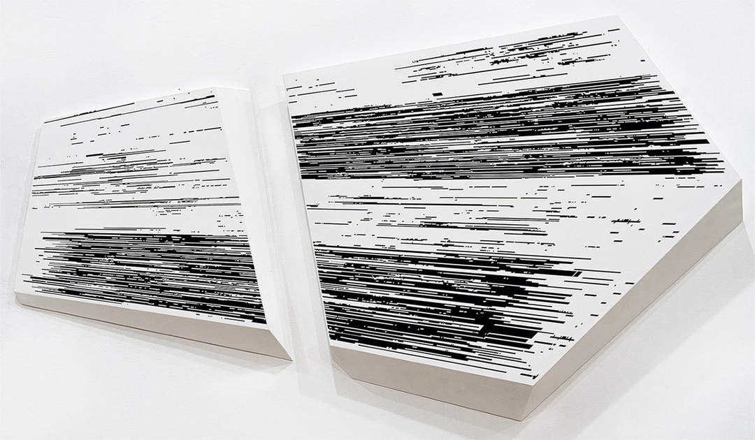 수직적 시간 · 캔버스에 아크릴릭 물감 · 95x185cm · 2023 · Vertical Time · Acrylic on Canvas · 박종규 · Park Jong Kyu · (이미지 출처 = 학고재갤러리) · (Source = Hakgojae Gallery)