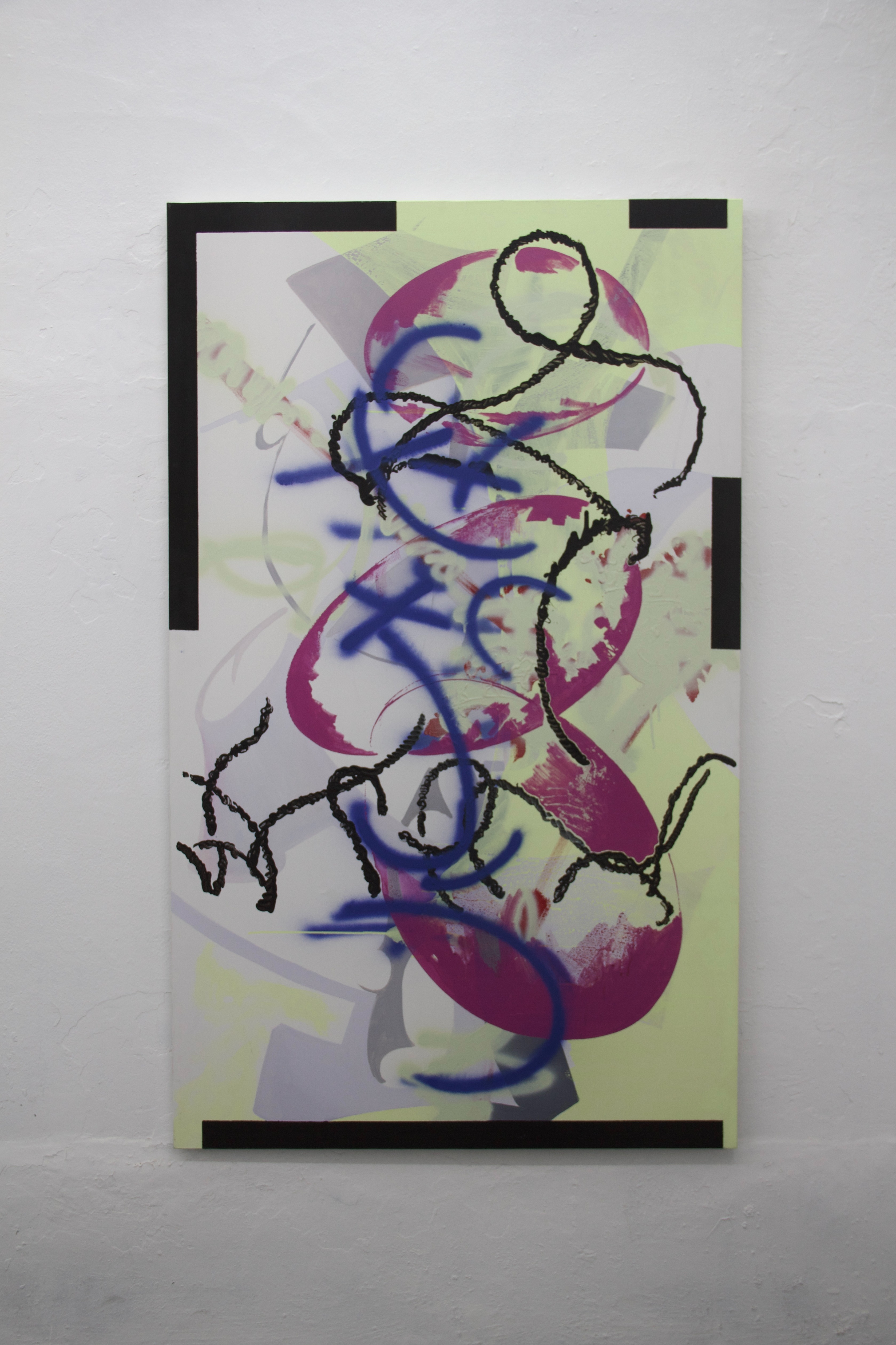Variation sur 3_7 bancs · mixed media on canvas · 162.2x112.1cm · 2022 · Variation sur 3_7 bancs · mixed media on canvas · 홍예진 · Hong Yejin · (이미지 제공 = 팩션 ) · (Source = Faction)