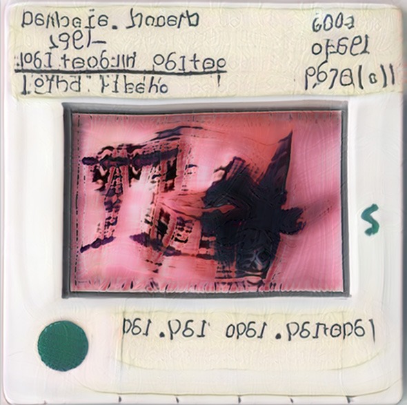 머신러닝 미술사 공부_01 · Single Channel Video · 2023 · Machine Learning Studying Art History_01 · Single Channel Video · 심철웅 · Sim Cheolwoong · (이미지 출처 = CICA미술관) · (Source = CICA)