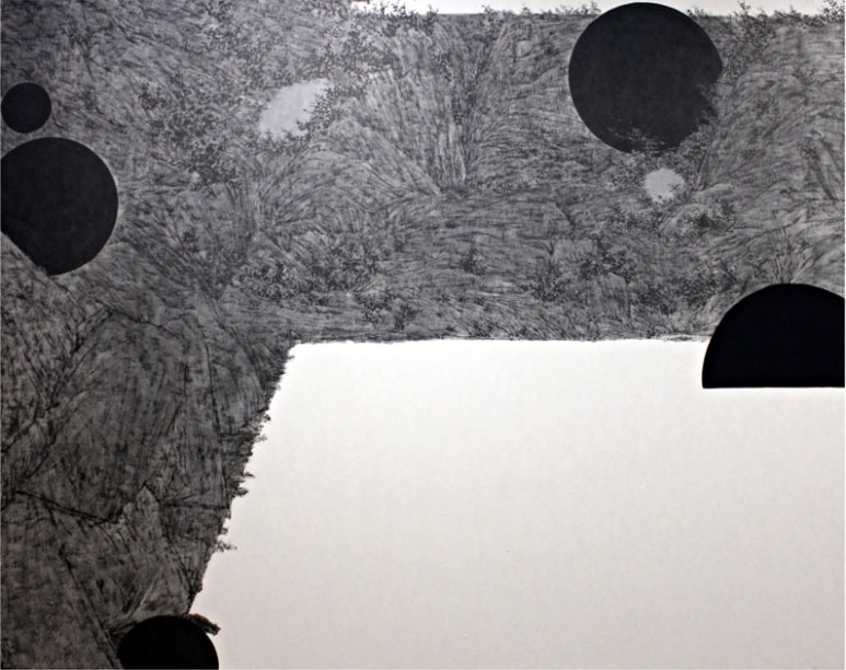 나의 겨울 · 장지에 먹 · 162.2x130.3cm · 2021 · 박영환 · Park Younghwan · ​(이미지 출처 = 이젤갤러리) · (Source = Easel Gallery)