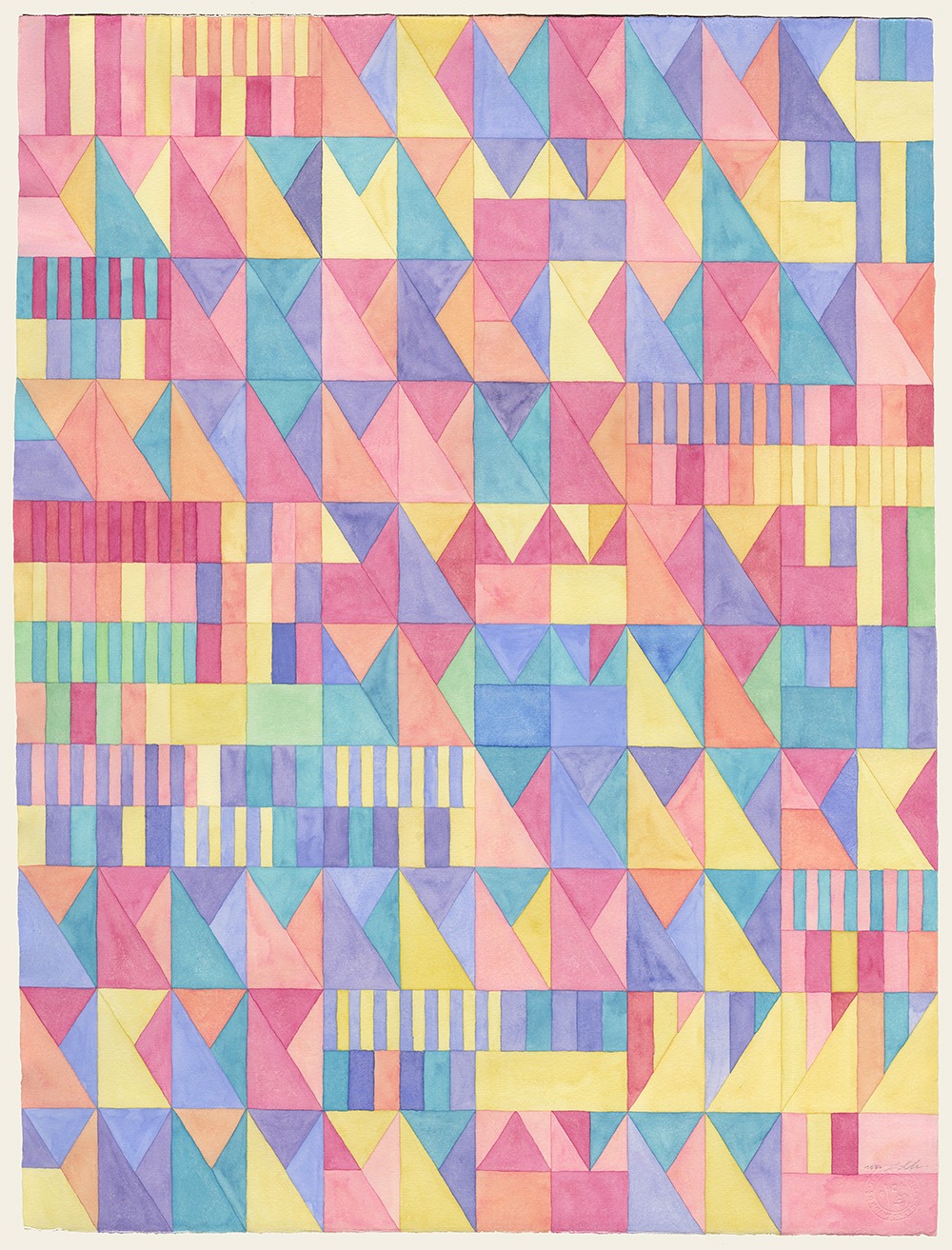 J.S.Bach-Prelude in F# Major BWV858 · gouache on paper · 76 x 56 cm · 2023 · J.S.Bach-Prelude in F# Major BWV858 · gouache on paper · 이다희 · Lee da hee · (이미지 제공 = 파소 갤러리) · (Source = paso gallery)