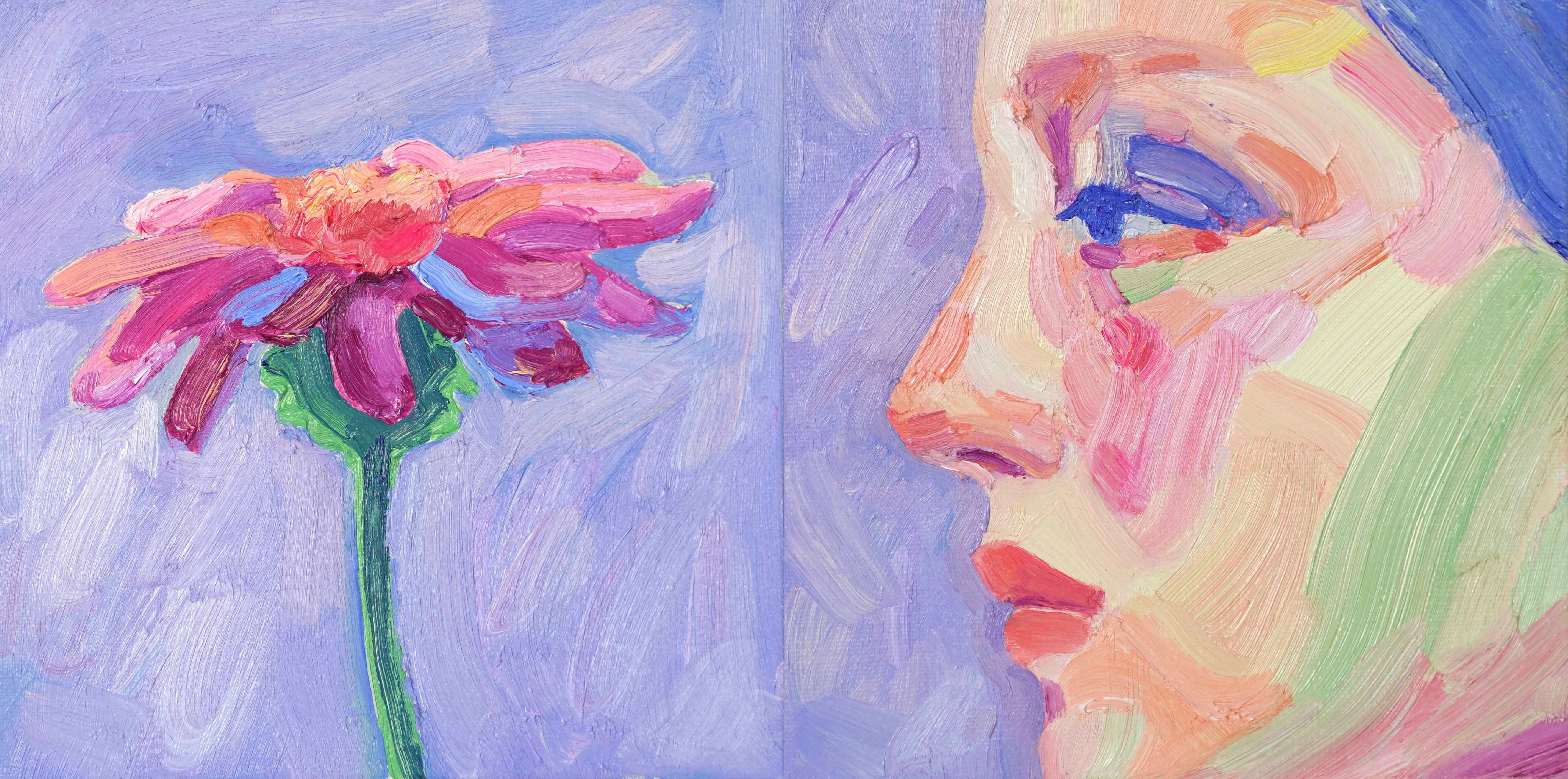 Hope(2) · oil on canvas · 35.8x17.9cm · 2023 · Hope(2) · oil on canvas · 카아민 · CCARMIN · (이미지 제공 = 히피한남) · (Source = Hippie Hannam)
