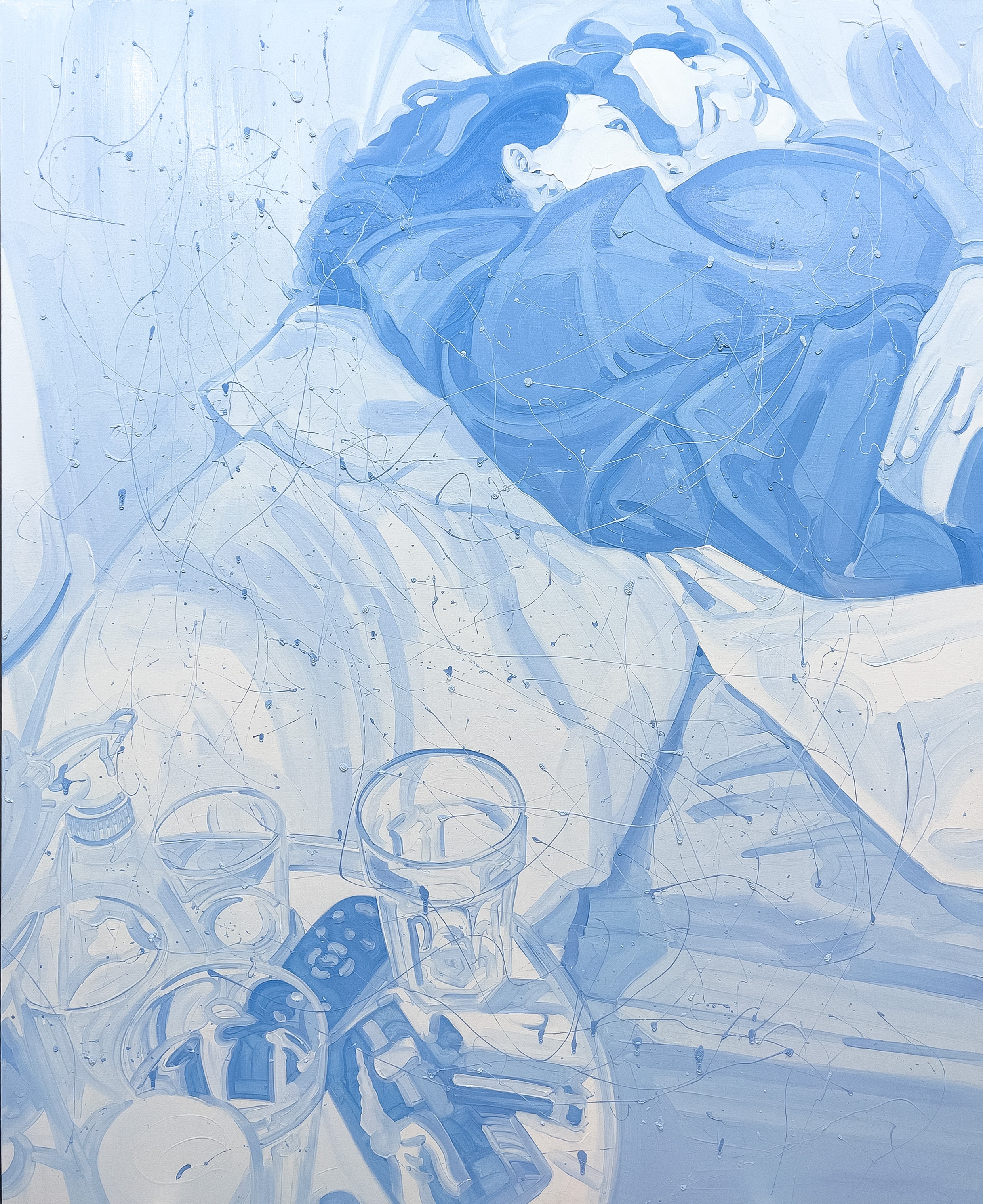 Happy laziness · oil onn canvas · 162.2x130cm · 2023 · Happy laziness · oil onn canvas · 정지윤 · Jeong Jiyoon · (이미지 제공 = 서정아트센터 강남) · (Image Source = Seojunt-art)
