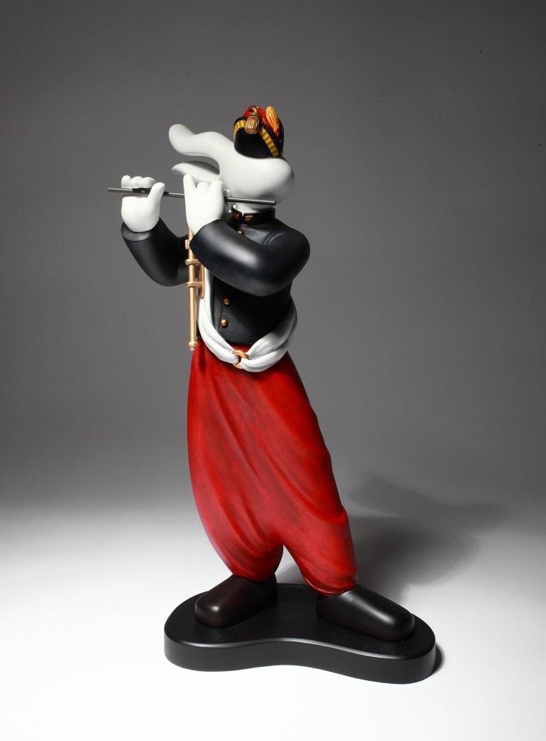 피리부는 소년 · Bronze · 35 x 20 x 60 cm · 2023 · 김대성 · Kim Dea Sung · (이미지 출처 = Mass 갤러리) · (Source = Mass gallery)