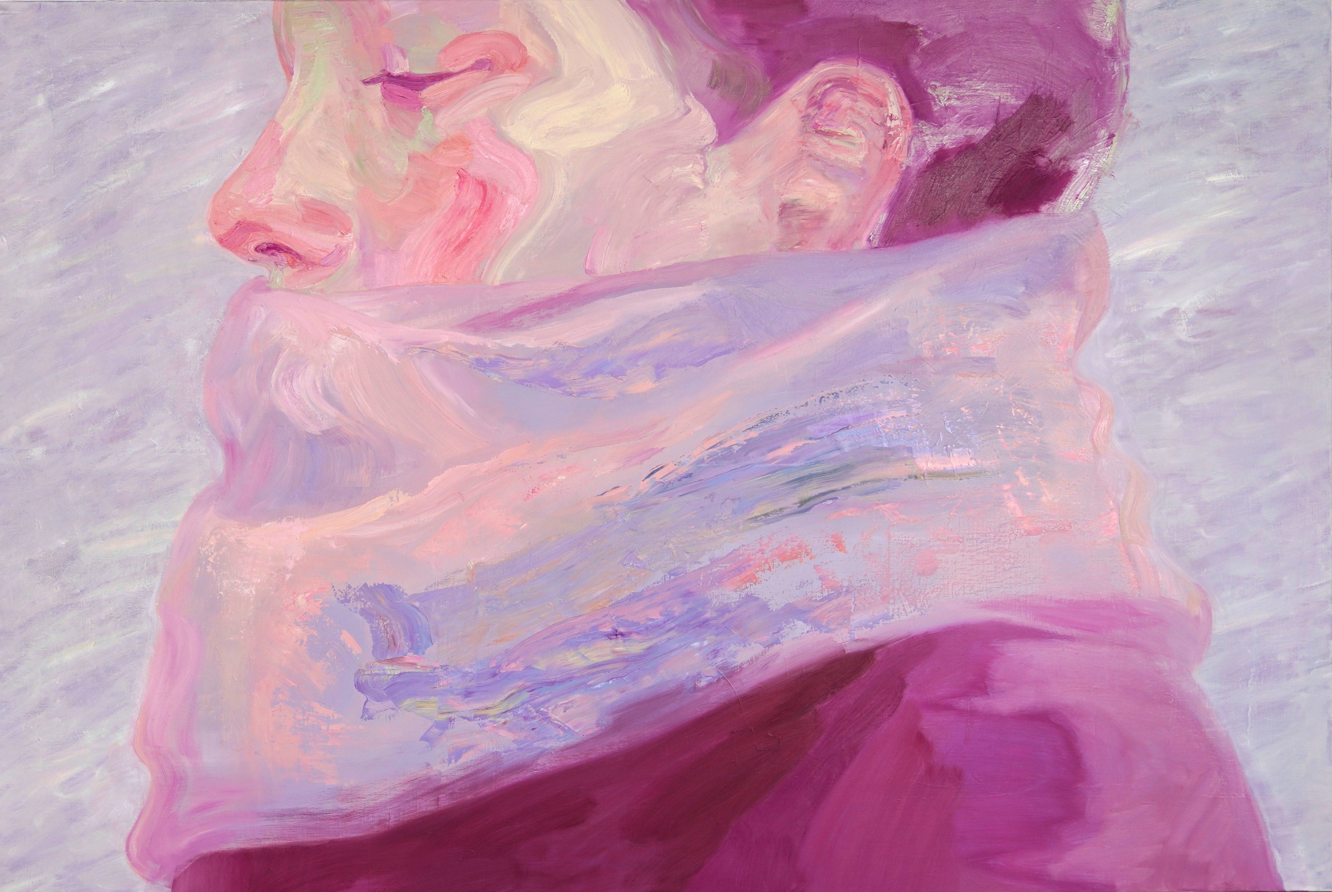 기다림 · oil on canvas · 193.9x130.3cm · 2023 · oil on canvas · 카아민 · CCARMIN · (이미지 제공 = 히피한남) · (Source = Hippie Hannam)