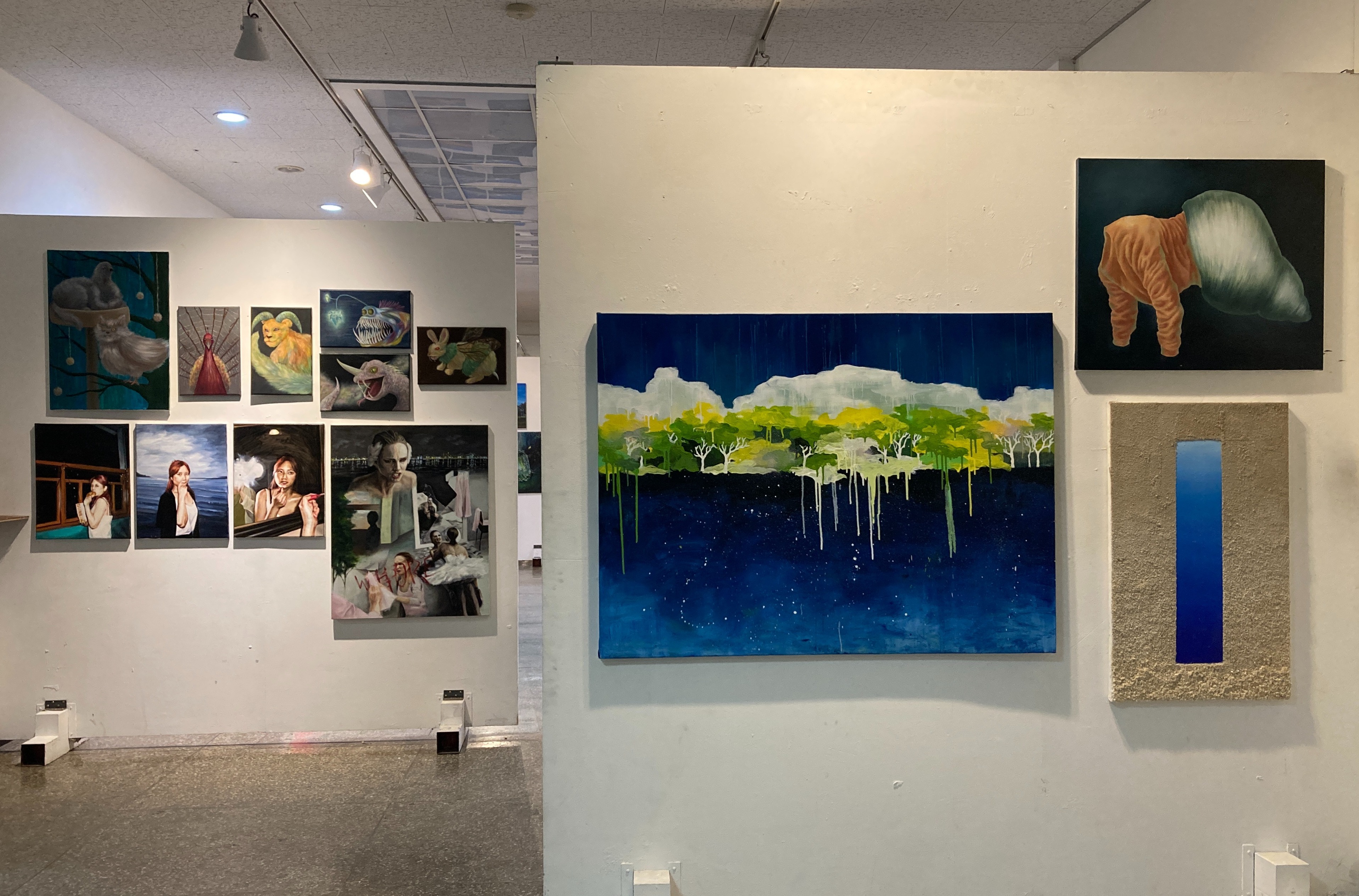 전시전경 · Exhibition view · (이미지 제공 = 영남대학교 예술대학 회화과) · (Source = Youngnam University)