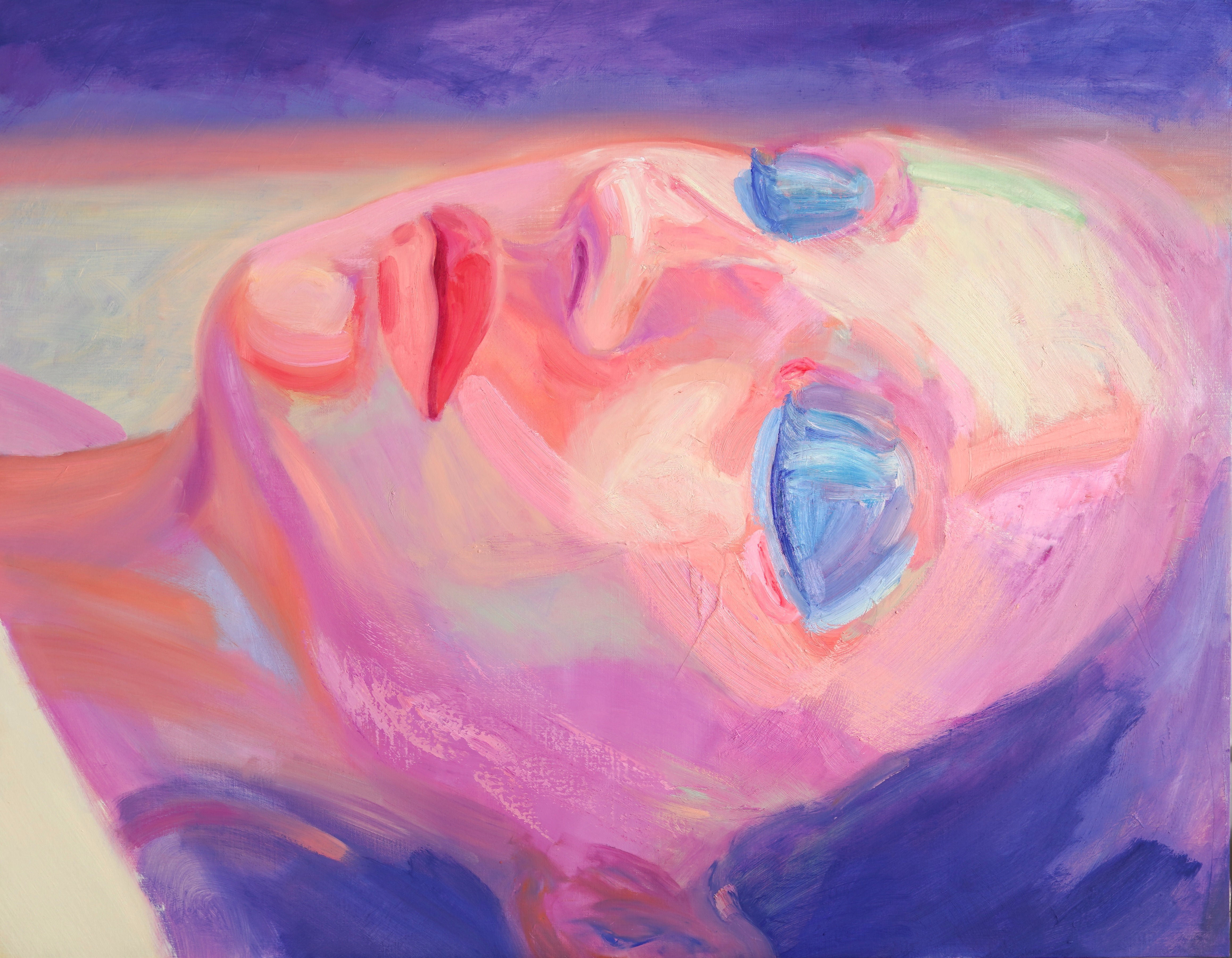 Blue Dream · oil on canvas · 116.8x91cm · 2023 · Blue Dream · oil on canvas · 카아민 · CCARMIN · (이미지 제공 = 히피한남) · (Source = Hippie Hannam)