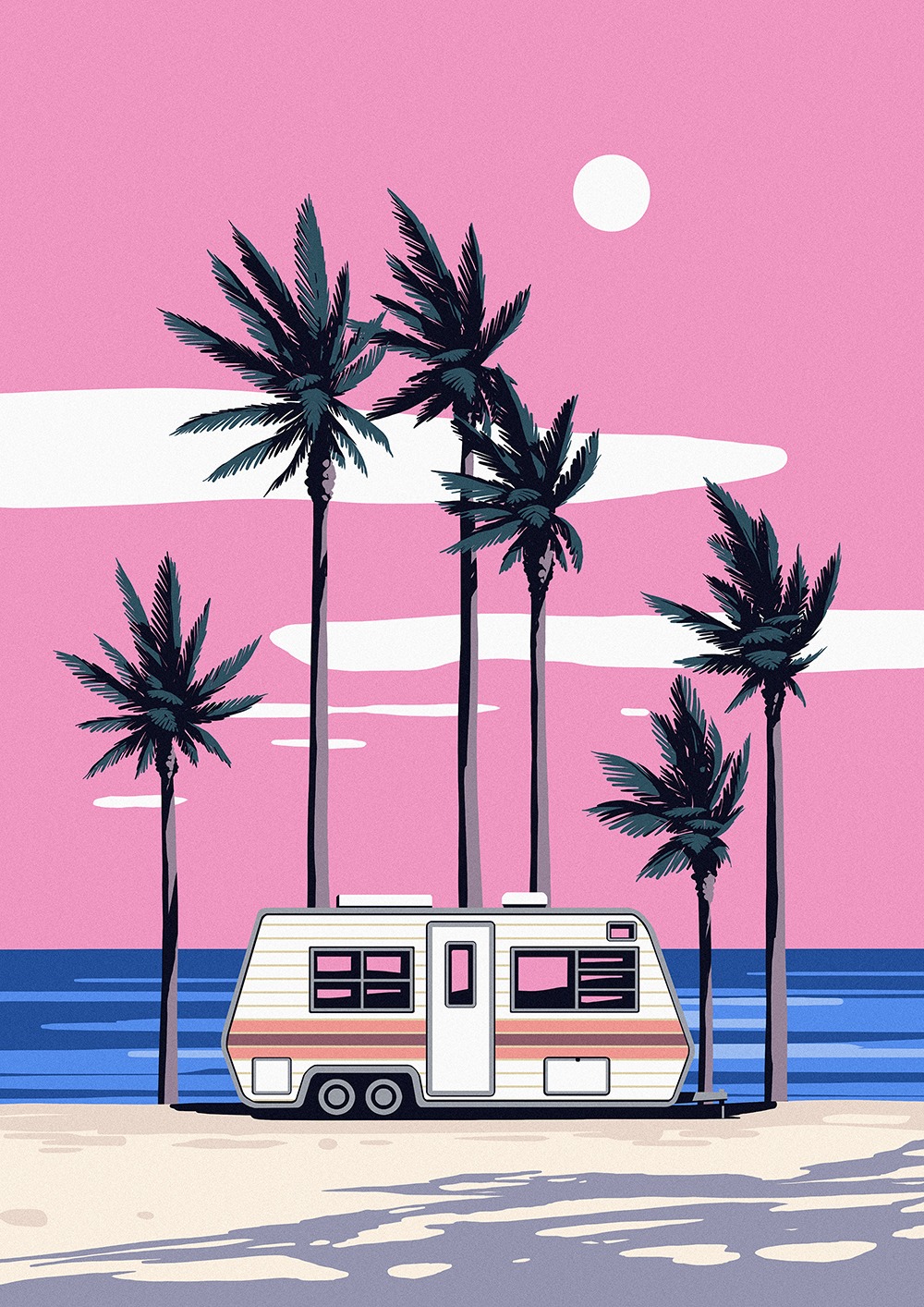 카라반 · print on canvas · 50x70cm · 2023 · print on canvas · 싸비노 · Sabinus · (이미지 제공 = 히피한남) · (Image Source = hippiehannam)