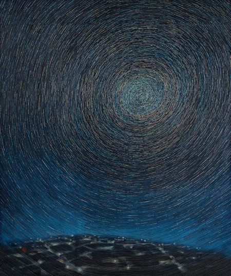 결-심현 · 나무에 자개혼합재료 · 220 × 184 · 2021 · 김덕용 · Kim Duckyong · (이미지 출처 = 국립민속박물관) · (Source = National Folk Museum of Korea)
