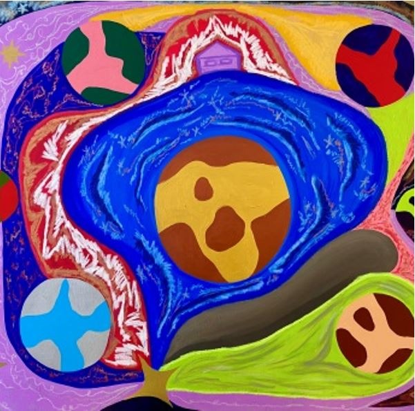 The Black hole · Acrylic and oil pastel on canvas · 116.8 x 91.0 cm · The Black hole · Acrylic and oil pastel on canvas · 성혜 · Sunghye · (이미지 제공 = 지담갤러리) · (Image Source = jidam gallery)