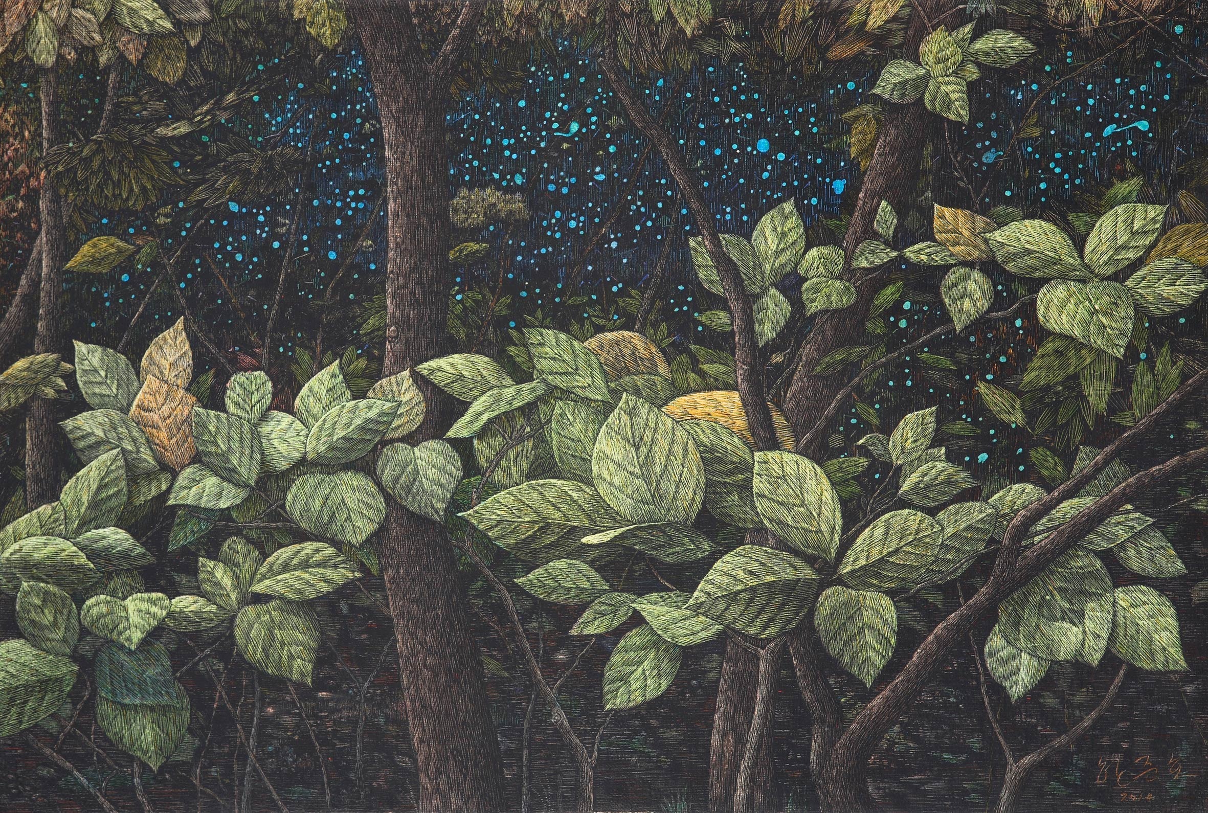 달빛 벤치에 앉아 · 한준호 · Han Junho · (이미지 제공 = 리갤러리) · (Source = Lee Gallery)