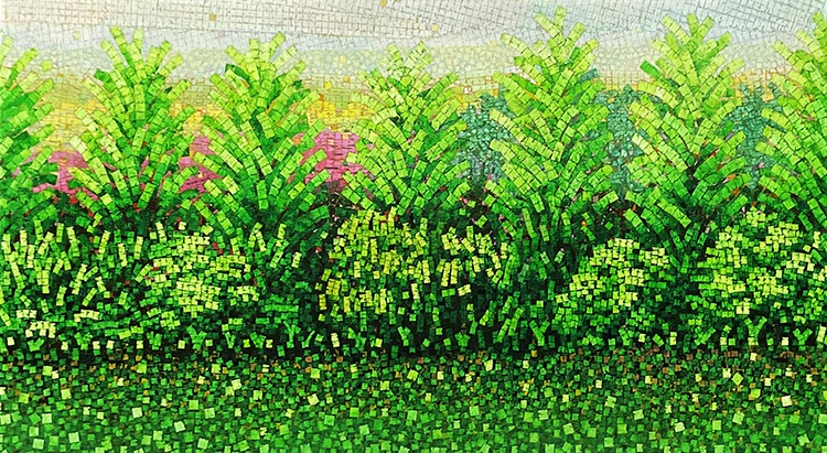Crossover · Mixed media · 70.4×130cm · 2023 · Crossover · Mixed media · 류하완 · Ryu Hawan · (이미지 출처 = 갤러리마리) · (Image Source = gallerymarie)