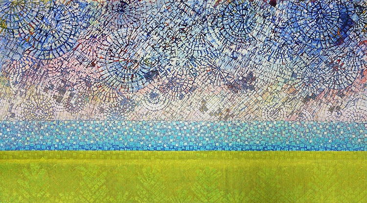 Crossover · Mixed media · 70.4×130cm · 2023 · Crossover · Mixed media · 류하완 · Ryu Hawan · (이미지 출처 = 갤러리마리) · (Image Source = gallerymarie)