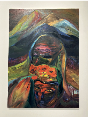That‘s the way love is · acrylic and graphite on canvas framed (silver leaf frame) · 70 x 50 cm · 2020 · That‘s the way love is · acrylic and graphite on canvas framed (silver leaf frame) · Tamar Magradze · Tamar Magradze · (이미지 제공 = 에프레미디스) · (Source = efremidis)
