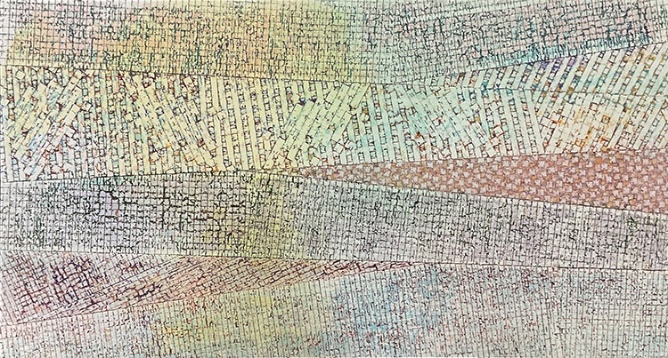 Crossover · Mixed media · 70.4×130cm · 2023 · Crossover · Mixed media · 류하완 · Ryu Hawan · (이미지 출처 = 갤러리마리) · (Image Source = gallerymarie)