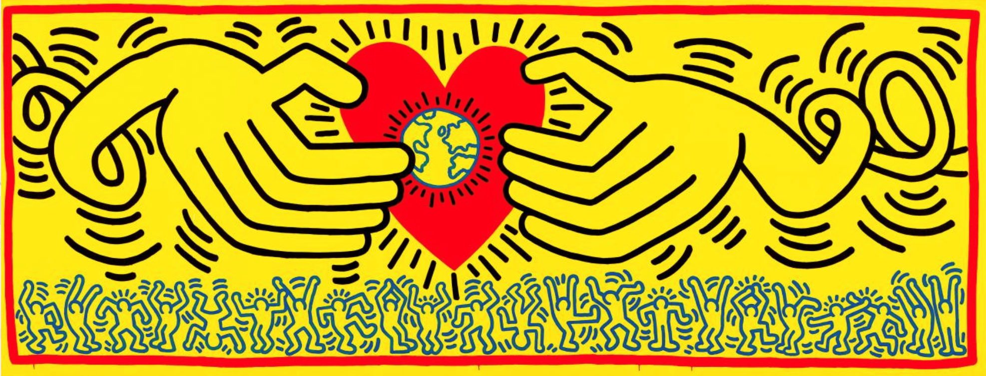 KEITH HARING - Untitled, 1985 · © The Keith Haring Foundation · © The Keith Haring Foundation