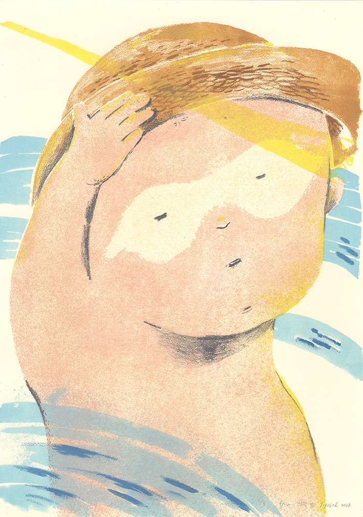 flow- 건조한 날 · 석판화 · 36 x 25 cm · 2023 · Lithograph · 지야솔 · Jiyasol · (출처 = 페이지룸8) · (Source = pageroom8)