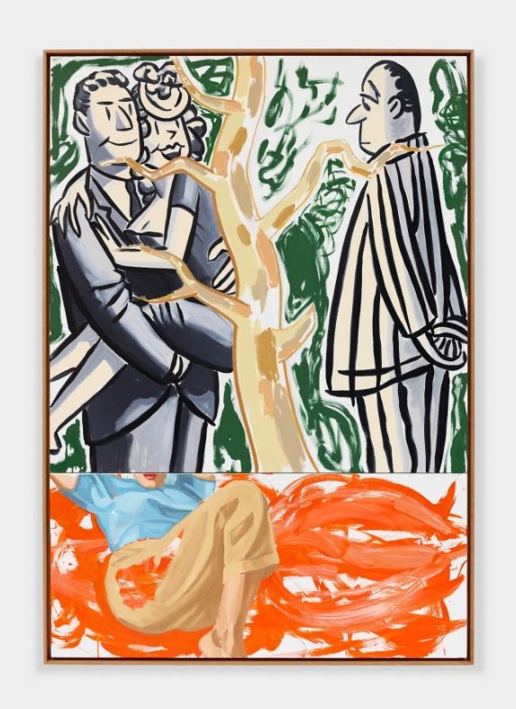 Tree of Life, Couple · Oil and acrylic on canvas · 198.1 x 137.2 x 6.35 cm · 2023 · Tree of Life, Couple · Oil and acrylic on canvas · 데이비드 살레 · David Salle · (이미지 출처 = 리만머핀) · (Image Source = lehmannmaupin)