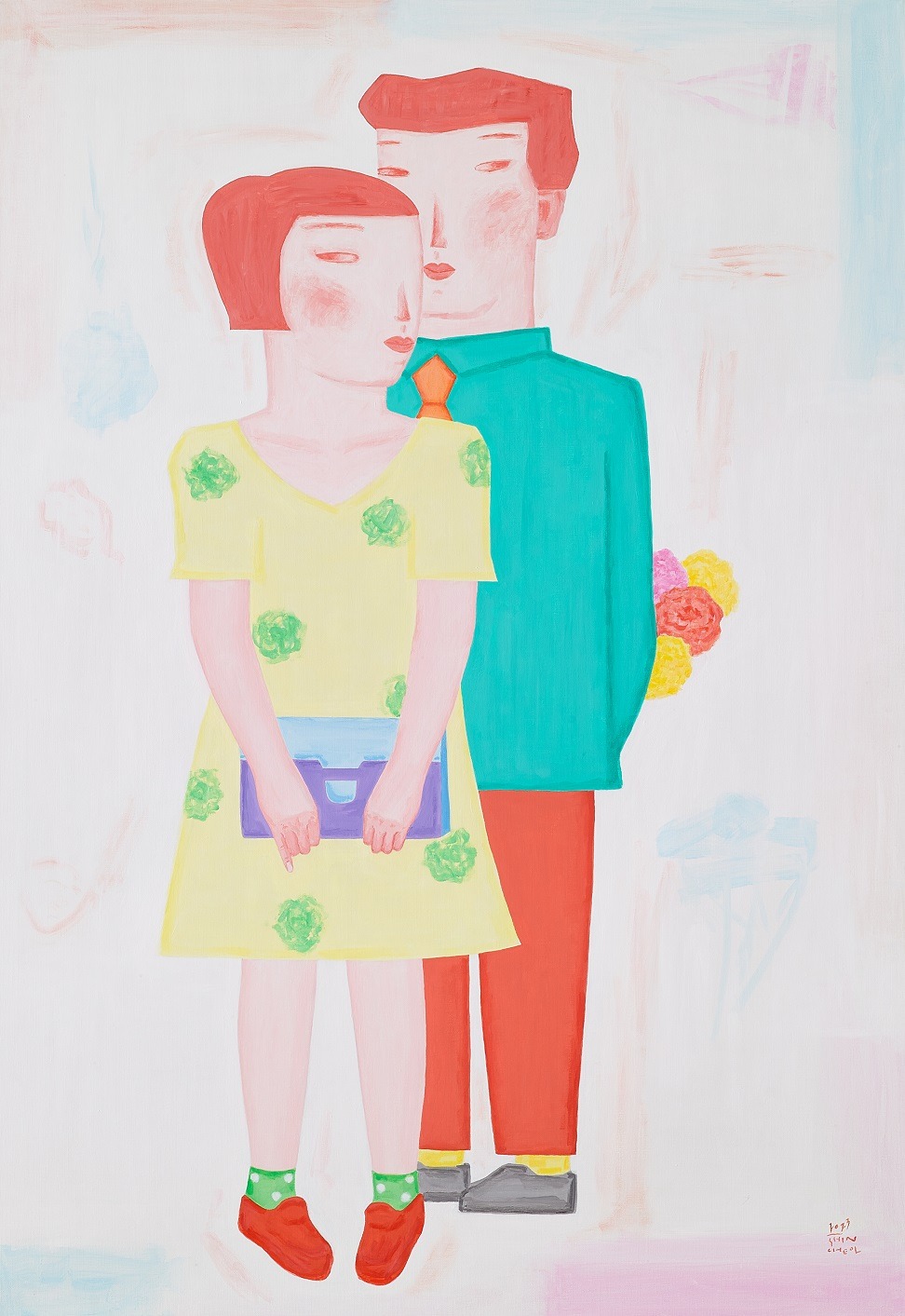 사랑해요 · 162.0×112.0cm · 2023 · 신철 · (이미지 출처 = 608갤러리) · (Image Source = 608gallery)