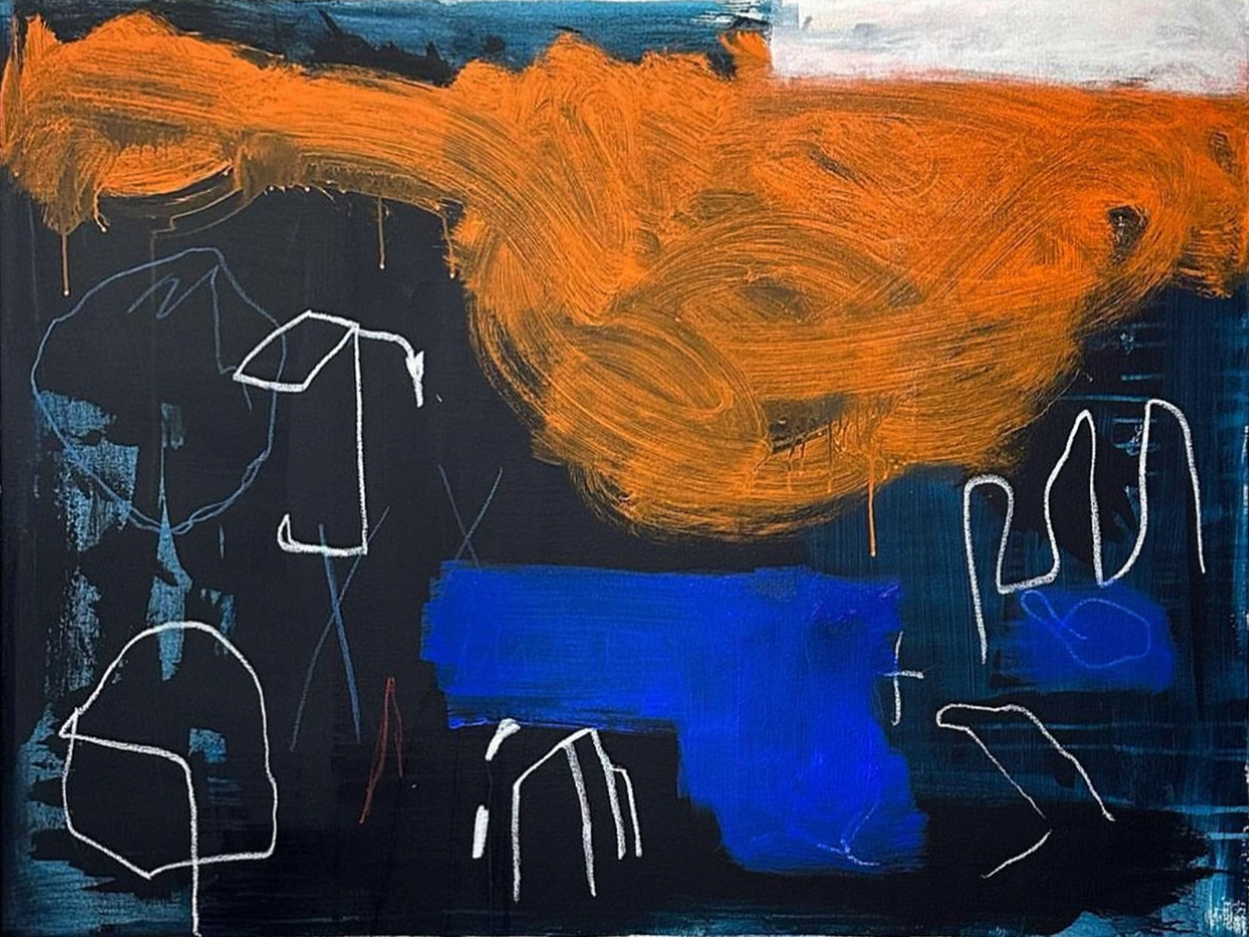 UNIVERSE-THE COSMIC SPELL 01 · MIXED MEDIA ON CANVAS · 91.44×121.92×3.81cm · 2023 · UNIVERSE-THE COSMIC SPELL 01 · MIXED MEDIA ON CANVAS · 윤 챙 · YOON CHANG · (이미지 제공 = 마프) · (Image Source = MAF)