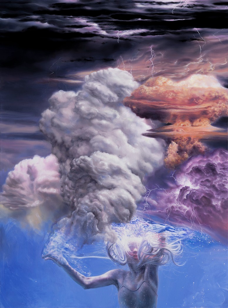 Overturned world · oil on canvas · 130.3 x 97.0cm · 2023 · 아윤아