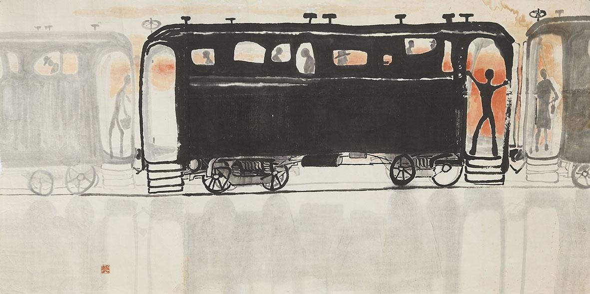 귀향열차 · 이석구 · (이미지 출처 = 이천시립 월전미술관) · (Image Source = Woljeon Museum Of Art ICHEON)