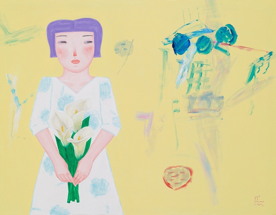 기다렸어요 · 91.0×116.7cm · 2023 · 신철 · (이미지 출처 = 608갤러리) · (Image Source = 608gallery)