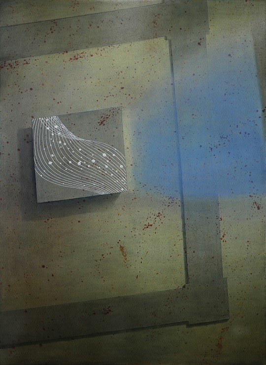 Accumulated life · acrylic and oil on canvas · 193.9 x 130.3cm · 2023 · 김주눈