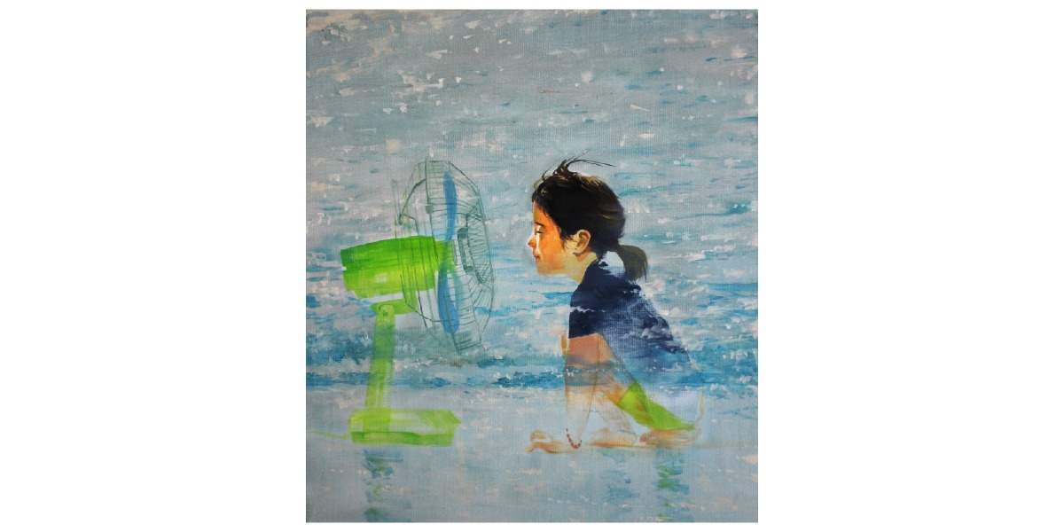 childhood · oil on linen · 53x45.5 · 2023 · childhood · oil on linen · 조덕환 · Jo Dukhwan · (이미지 출처 = 리갤러리) · (Image Source = lee gallery)