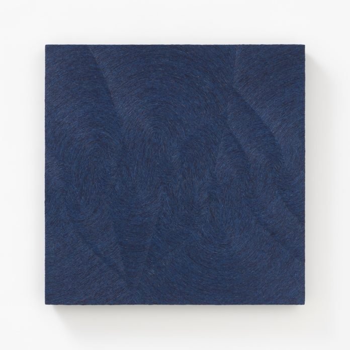 Resonance: microscopic 43 · paper yarn · 45ⅹ45cm · 2023 · Resonance: microscopic 43 · paper yarn · 조원아 · Cho Wona · (이미지 출처 = 비트리갤러리) · (Image Source = b-treegallery)