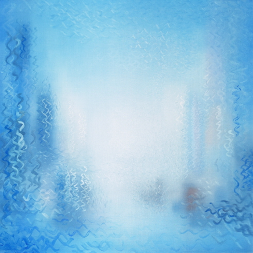 A Space-Time Nude : Identical (167) · oil on canvas · 100x100 cm · 2023 · A Space-Time Nude : Identical (167) · oil on canvas1 · 왕쉬예 · WANG Shuye · (출처 = 학고재) · (Source = Hakgojae)