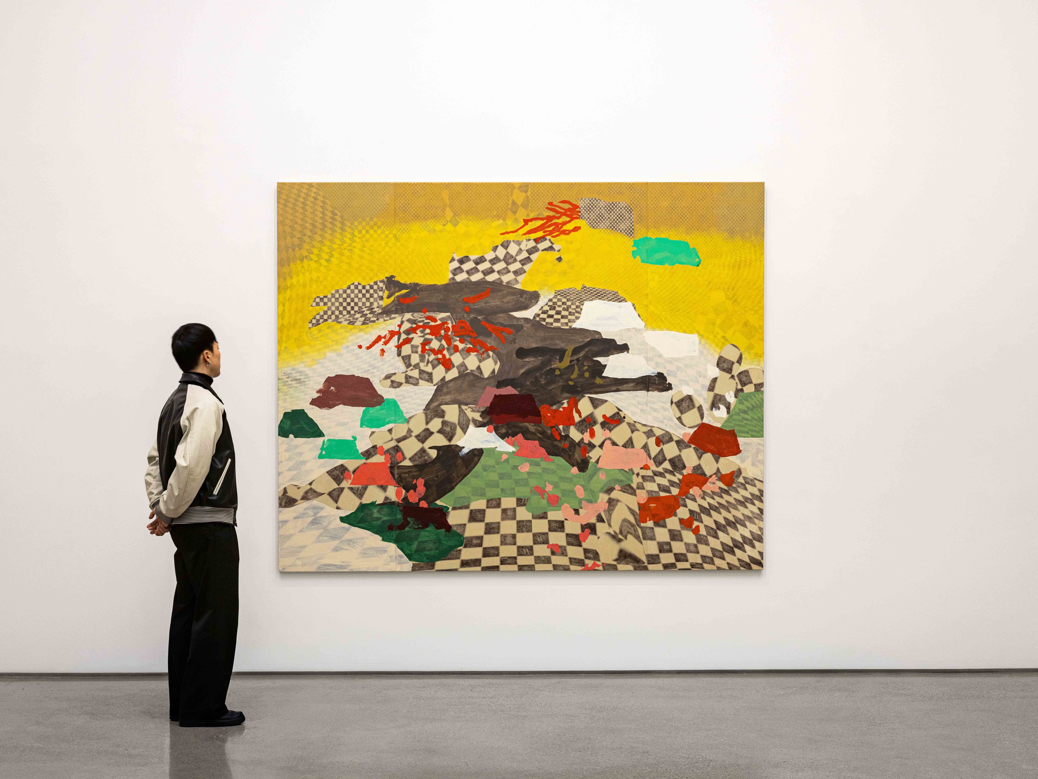 〈Broken Images〉 · oil paint and inkjet on canvas · 200x250x4cm · 2023 · Broken Images · oil paint and inkjet on canvas · 토비 지글러 · Toby Ziegler · Courtesy of the artist & PKM Gallery. · Courtesy of the artist & PKM Gallery.