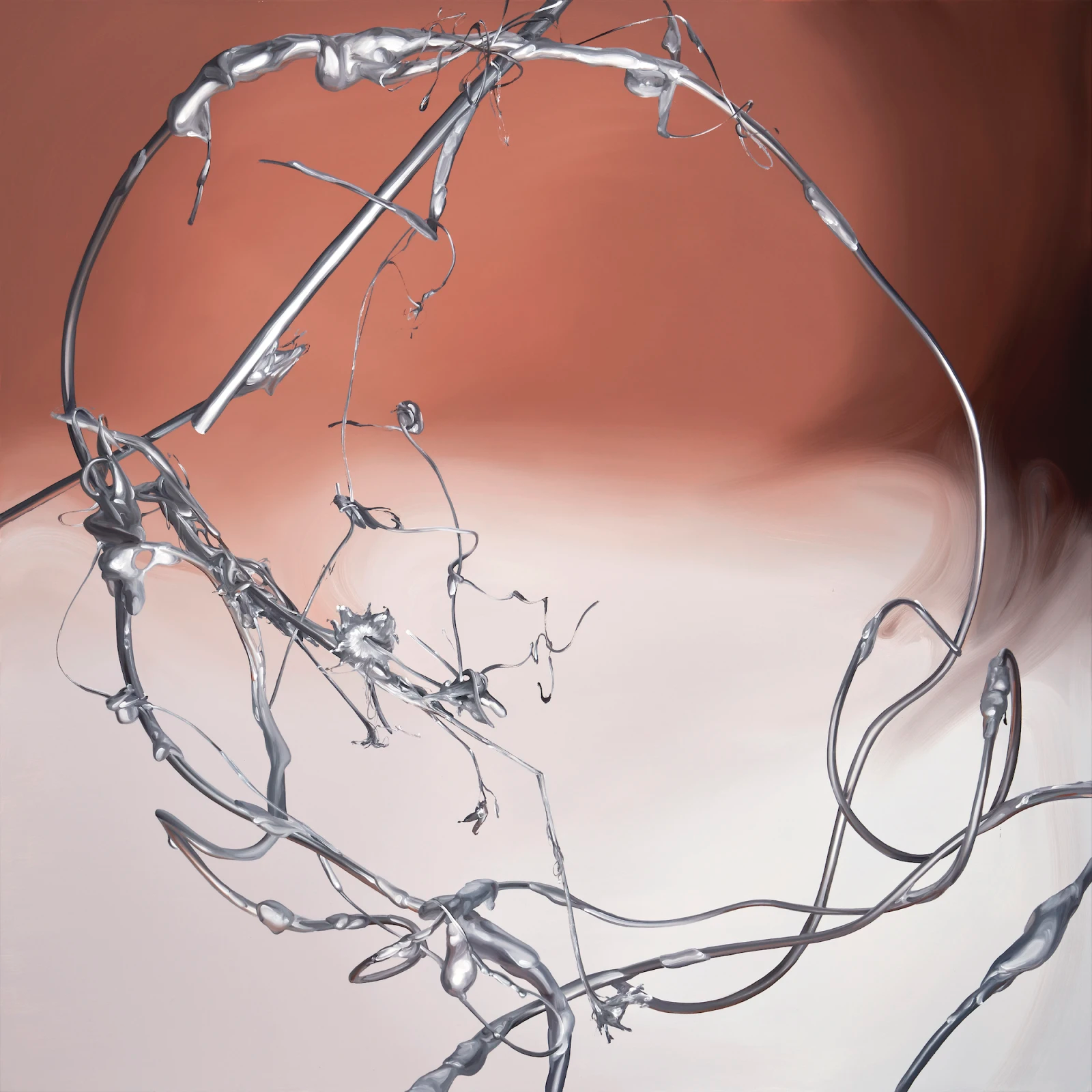 스틸 라이트-마스 오렌지 · oil on canvas · 150 x 150 cm · 2023 · STILL LIGHT- MARS ORANGE · oil on canvas · 노은주 · Rho Eun Joo · (출처 = 챕터투) · (Source = Chapter ii)