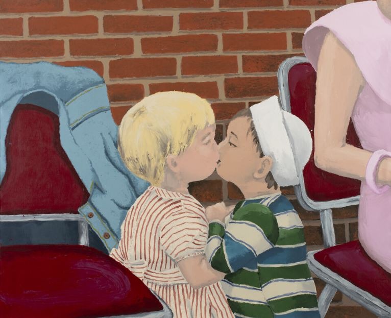 Mi Primer Beso · Acrylic on canvas · 181x221cm · 2023 · Mi Primer Beso · Acrylic on canvas · 마뉴엘 솔라노 · Manuel Solano · (이미지 출처 = 페레스프로젝트) · (Image Source = peresprojects)